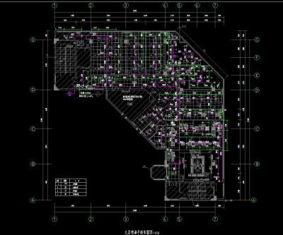 十二层住院病房改造给排水施工图CAD图纸