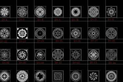 水刀拼花大全CAD图库CAD图纸